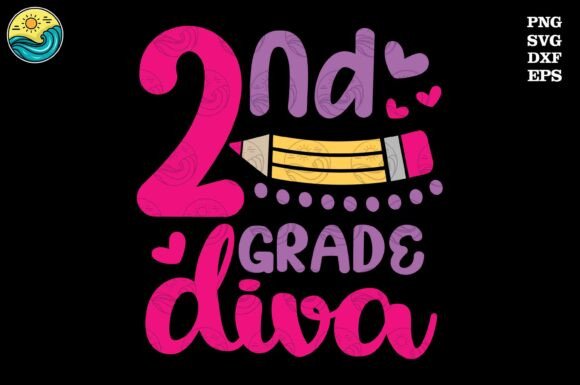 2nd Grade Diva SVG PNG: The Ultimate Back-to-School Design Asset