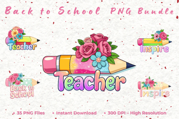 Back to School Clipart Mega Bundle for Modern Design