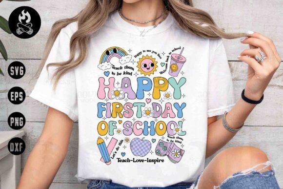 Happy First Day of School SVG, Notebook