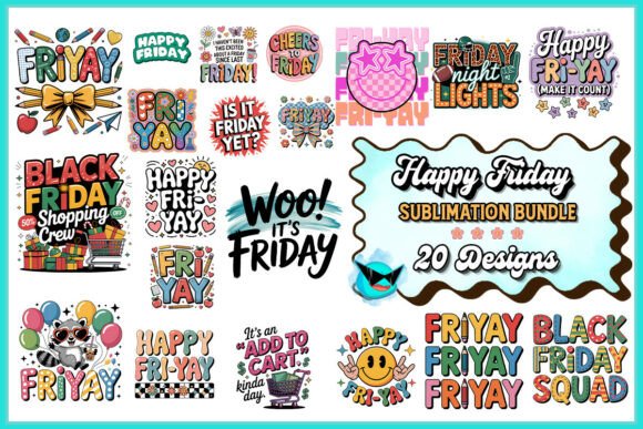 Happy Friday Sublimation Bundle for Creatives