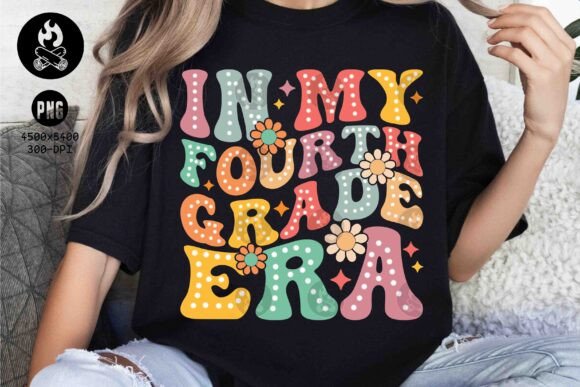 In My Fourth Grade Era PNG,Education Png: A Retro Celebration for the Classroom