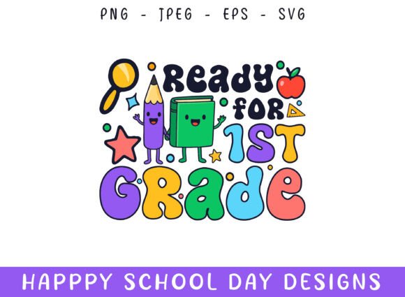 Ready First Grade Kindergarten School: A Comprehensive Evaluation of the SVG Design Collection