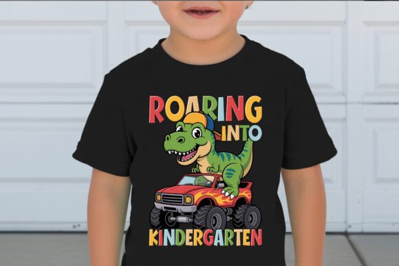Roaring into Kindergarten Shirt: A Bold Design Statement